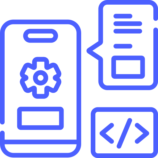 Mobile app development icon